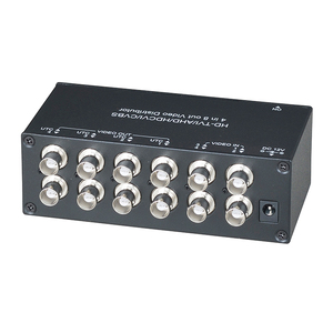 Distribuidor de Video de Alta Calidad con 4 Entradas y 8 Salidas, Compatible con HD-TVI/AHD/HDCVI/CVBS - Product Image 2
