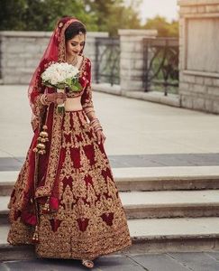 INDIAN BRIDAL HEAVY LEHENGA ,<b>BLOUSE</b> DRESS WITH HEAVY DUPATTA Embellished in Crystal Glass Bead Stone,ZARI-work for Wedding@2021 - Product Image 1