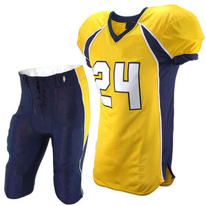 ขายส่งที่ไม่ซ้ำกันคุณภาพที่กำหนดเองอเมริกันฟุตบอลชุดทีม100% โพลีเอสเตอร์อเมริกันฟุตบอลอุปกรณ์ย์ชุด - Product Image 1