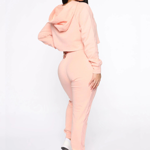 2022 femmes personnalisable Logo broderie grande taille polaire survêtement fermeture à glissière en gros Streetwear survêtement imprimé - Product Image 4