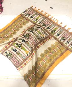 Nueva ropa de mujer India Banarasi algodón seda Dupatta ropa para damas niñas Top bufandas elegante último diseño de moda nueva apariencia ropa - Product Image 2