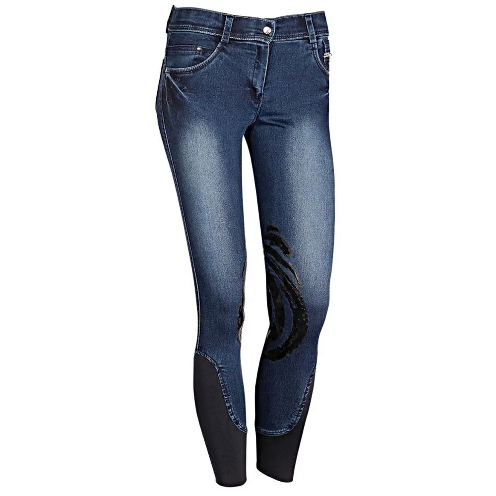 4 Way Stretch Denim Silicon Breeches and Riding Pant