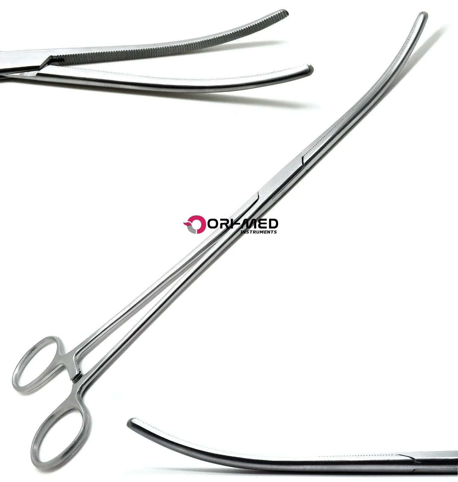 Dental Surgical Hemostat Pean Rochester Curved Forceps 12" Metal Steel CE Certified with 1 Year Warranty Manual Power Source
