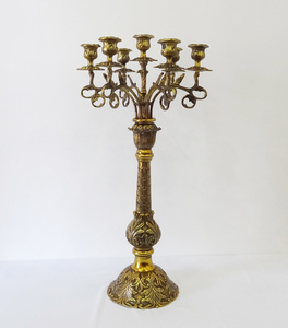 Premium Fancy Dark Embossed Wedding Table Centerpiece <b>Candelabra</b> Unique High Quality Floral Embossed <b>Candelabra</b> for Decoration - Product Image 3