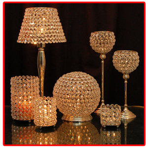 El más nuevo diseño de Decoración de mesa de boda, huracanes de Metal y cristal, Color dorado para el hogar y el evento, centros de mesa - Product Image 6