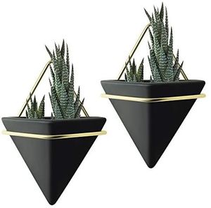 Pots de fleurs isolants, noirs et blancs, pour jardin, nouveau design, plantes revêtues de poudre, galvanisantes - Product Image 5