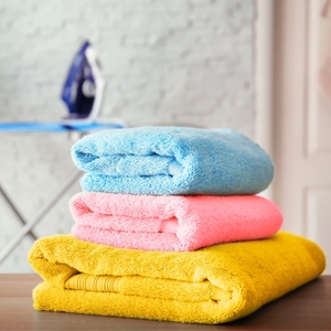 ผ้าขนหนูผ้าฝ้ายเช็ดมือ100% หรูหราลายตารางสีล้วนดูดซับน้ำได้จากอินเดียสำหรับนักกอล์ฟ - Product Image 4