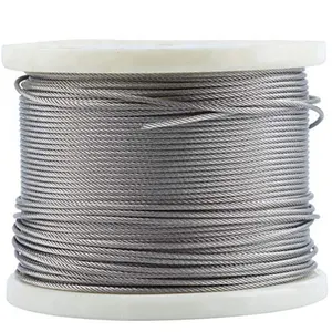 36 yards 7x7 3mm 1.5mm galvanized high carbon steel wire rope for sale