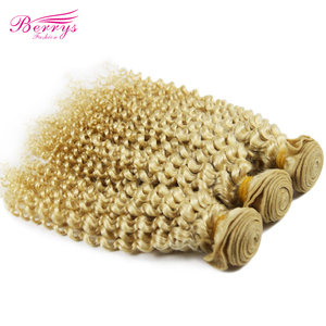 Berrys Tóc Vàng Ban Nhạc 3 cái/lốc 613 Bó Tóc Vàng Brazil Sâu Xoăn Phần Mở Rộng Tóc Người May Trong Nhanh Chóng Dệt - Product Image 6