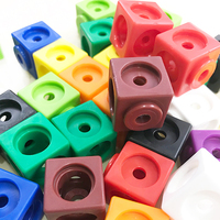 Cubes de construction en plastique éducatifs 2x2x2 cm pour l'enseignement des mathématiques, âges 2-13 ans, marque PLOMA, lot de 40, unisexe