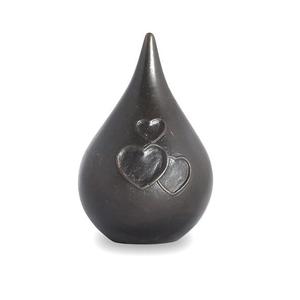 Urnas de cremación de aluminio con forma de lágrima para niños, urna de cremación en forma de lágrima, color azul y crema, recuerdo para niños, mascotas y cenizas - Product Image 6