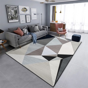 Fabricante de alfombras Alfombra floral Gradiente colorido Cachemira Piel de conejo Alfombra suave para sala de estar Alfombra para puerta Alfombra absorbente para Baño - Product Image 5