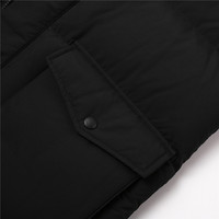 Qualité hommes grande taille court hiver Sports de plein air longue veste à capuche épais chaud imperméable fermeture éclair duvet de canard manteau