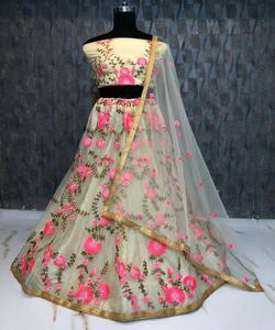 Moda terciopelo codding bordado secuencia trabajo lehenga choli con dupatta Festival desgaste precio al por mayor Ropa Étnica - Product Image 5