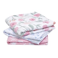 Couverture pour bébé en tissu mousseline, 100% coton biologique, certifié avec des pois