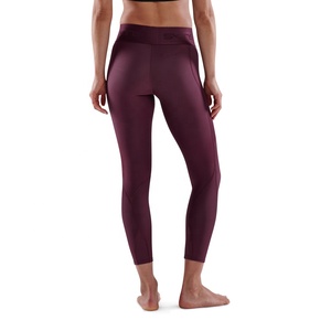Compression Gym Leggings Mid Waist Womens Yoga <b>Pants</b> Running Workout Fitness Control Sports Leggings Nylon Spandex Four-Way - Product Image 2