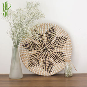 Plaque en jonc de mer du Vietnam avec cordons en plastique, décorations murales pour la maison avec le meilleur fournisseur de haute qualité - Product Image 3