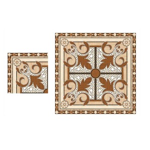 Carrelages de sol en céramique verte moderne classique 40x40cm finition brillante émaillée Villa Hall Salle de bain Meilleur 5mm Carrelages intérieurs polis - Product Image 3