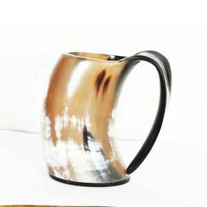 Tasse élégante en corne à boire Viking sculptée à la main artisanat naturel pour les mariages événements célébrations médiévales - Product Image 2