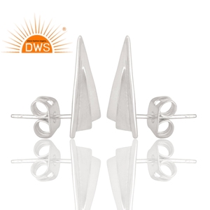 Pendientes de plata de ley 925 hechos a mano para mujer, diseño único, fabricante de joyería de plata - Product Image 3