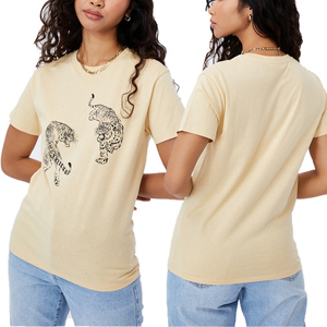 เสื้อยืดเจอร์ซีย์ผ้าฝ้าย 100% สำหรับผู้หญิง/เด็กผู้หญิง ดีไซน์และพิมพ์ลายแบบกำหนดเอง รูระบายอากาศ เป็นมิตรกับสิ่งแวดล้อม สำหรับฤดูร้อน ของแท้จากโรงงาน (OEM) - Product Image 6