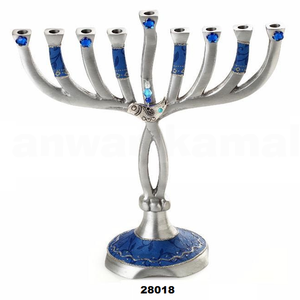 Magnifique design de chandelier en aluminium pour la menorah, article décoratif de Pâques très vendu pour l'église - Product Image 1