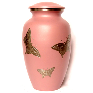 Urna de Metal para cenizas para adultos, color rosa y plateado, estilo americano/europeo - Product Image 4