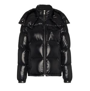 Veste coupe-vent unie pour hommes, blouson d'hiver à bulles à capuche, de couleur unie, vente en gros, - Product Image 2