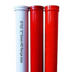 DN100 ST52 4.5mm Espessura-4 "polegadas (114. 30 MM) FLANCHE SK X 3 Metros Longo Sem Emenda Entrega Dupla Parede Concreto Bomba Tubo - Product Image 1