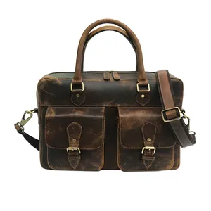 Wholesale 2023 New Design Padfolio Pu Leather Organizer Bag Notebook Folder A4 Executive Portfolio for men