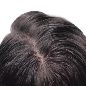 Prothèse capillaire masculine <span class=keywords><strong>N6</strong></span> en dentelle française avec côtés en PU transparents, cheveux humains Remy chinois - Product Image 4