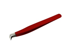 Extensión de pestañas multiojos profesional Pinzas inclinadas de belleza Acero inoxidable con puntas de fibra de volumen redondeado Ceja de pestañas - Product Image 4