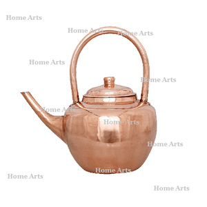 Latest Design Round Shape Copper <b>Tea</b> Coffee Serving <b>Kettle</b> With Handles Superior Quality Milk <b>Kettle</b> By Home Arts - Product Image 1