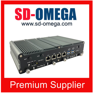 SD3611-4L de la PC del coche de ------- Intel <span class=keywords><strong>Gen</strong></span> 6 Core i7-6600U CPU con 4 x GbE <span class=keywords><strong>LAN</strong></span> en el ordenador de a bordo Mini PC - Product Image 1