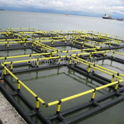 Trampa de plástico HDPE para acuicultura, jaula flotante para ocio, equipo de Agricultura de peces