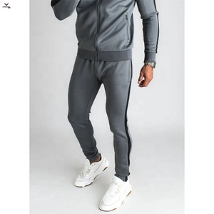 Survêtement de sport pour hommes, Slim, bonne vente, personnalisé, Fitness, panneau latéral en Polyester - Product Image 2
