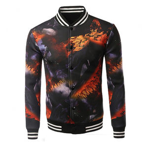 Chaqueta con sublimación para hombre, chaqueta con calor de béisbol satinada, abrigo de talla grande, chaqueta personalizada con parches de equipo universitario, venta al por mayor - Product Image 1