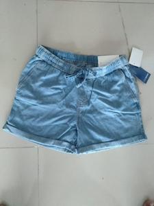 <span class=keywords><strong>Bermuda</strong></span> Estivi Sexy da <span class=keywords><strong>Donna</strong></span> in Denim di Cotone Traspirante Tinto in Capo con Elastico in Vita Casual Comodi BD Stock - Product Image 5