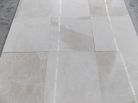 Carreaux de marbre travertin beige clair 2025, polis, de qualité supérieure, modernes, pour extérieur, prix promotionnel, fabriqués en Turquie