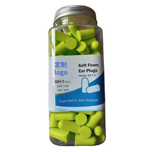 سدادات أذن بتصميم جديد بعدد 50 زوج من سدادات أذن من البولي يوريثان الرغوية للحد من الضوضاء يمكن التخلص منها في زجاجة سدادات أذن - Product Image 2