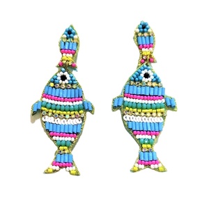 Pendientes de Moda Hechos a Mano con Cuentas Bordadas de la India, Regalo Clásico para Bodas y Fiestas, de Alta Calidad para Mujer - Product Image 2