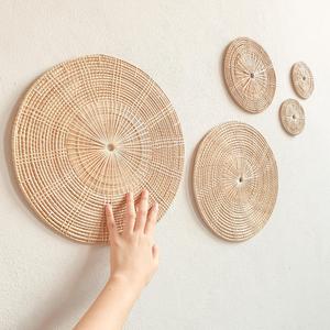 Paniers suspendus muraux en rotin, nouvelles assiettes, décorations d'art mural, Style Boho, pour la décoration des murs, meilleure vente, 2019 - Product Image 5