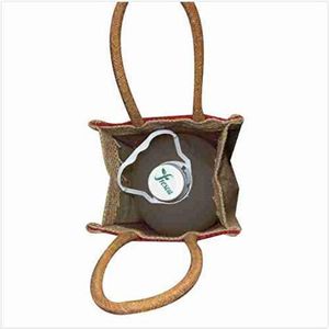 Meilleure vente de sacs à vin en jute personnalisés, porte-bouteille divisé réutilisable logo personnalisé imprimé écologique réutilisable - Product Image 2