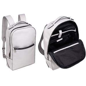 Sac à dos pour ordinateur portable en cuir véritable blanc de qualité supérieure pour femme, motif léopard, bandoulière arquée, idéal pour l'extérieur - Product Image 6