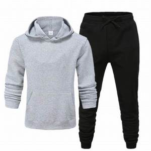 Ensemble sweat-shirt et jogging décontractés surdimensionnés personnalisés unisexe Survêtement d'hiver - Product Image 6