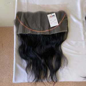 Cheveux vierges de grade 10A 4*4 5*5 6*6 HD Lace Closure, 13*4 13*6 HD Lace Frontal avec faisceaux prêts à être expédiés, Indian Raw Hd Closure - Product Image 1