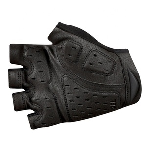 Gants de sport demi-doigts PIHA SPORTS en PU, longueur poignet élastique, noirs, style uni, compatibles écran tactile, détection par aiguille - Product Image 3