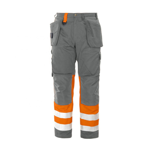Top Quality <b>Men</b> Working <b>Trousers</b> Work Wear <b>Red</b> Multi Pockets Construction Safety Pant <b>for</b> Adults - Product Image 3