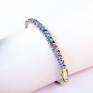 Bracelets en argent Sterling 925 pour femmes, bijoux de pierres précieuses zanite, Design moderne, haute qualité, faits à la main - Product Image 3