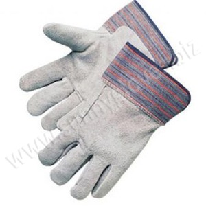 Gants de sécurité en cuir de vache fendu pour hommes, gantelets de travail bon marché pour la Construction d'hiver - Product Image 1